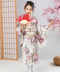 バスローブ キッズ 子供 3点セット パジャマ バスタオル 女の子 桜柄 花柄 浴衣 薄手 お風呂 プール 海水浴 可愛い 和服 着物 祭り 新作