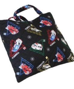 レッスンバッグ キルトレッスンバッグ クロ トミカ マルヨシ 新入園 新入学 新学期準備雑貨